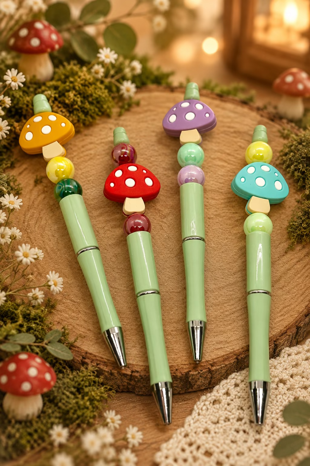 Mushroom Beaded Pen