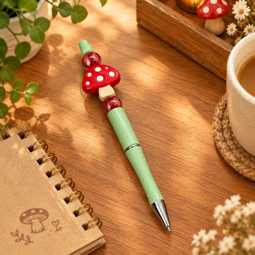 Mushroom Beaded Pen