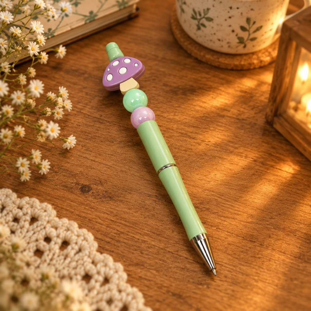 Mushroom Beaded Pen