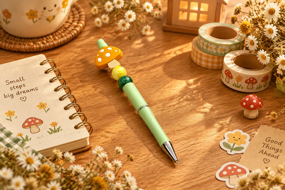Mushroom Beaded Pen
