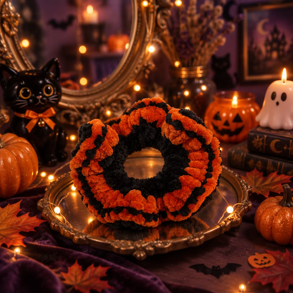 Halloween Themed Scrunchie